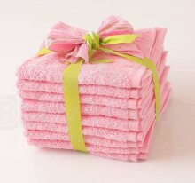 Baltic Textile Terry Towels Pink/Red  Dvielis kokvilnas frotē 70x130cm