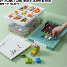 Storage Box for Lego Bricks Art.61632 Creative storage box with built-in stand, 3 pcs.