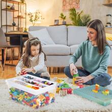 Storage Box for Lego Bricks Art.61632 Creative storage box with built-in stand, 3 pcs.