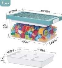 Storage Box for Lego Bricks Art.61632 Creative storage box with built-in stand, 3 pcs.