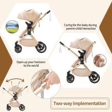 Shineey 3-in-1 Pushchair Buggy Art.U9-X Brown Stroller 3in1