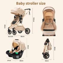 Shineey 3-in-1 Pushchair Buggy Art.U9-X Grey  Stroller 3in1