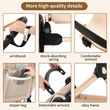 Shineey 3-in-1 Pushchair Buggy Art.U9-X Beige Stroller 3in1
