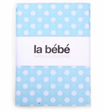 La Bebe™ Set 100x140/40x60 Art.63090 Mint Dots Комплект детского постельного белья из 2х частей 100x140cm