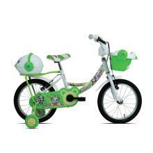 Esperia Kids Bike Panda White/Green 14' Art.9770  Bērnu divritenis (velosipēds) ar piepūšamiem riteņiem un tērauda rāmi