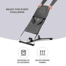 Kinderkraft Mimi Bouncer Art.KBMIMI00GRY0000 Grey  Šūpuļkrēsliņš