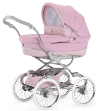 Bebecar'18 Stylo Class Prive Glamour Pink wave 3in1 Art.63756  Классическая коляска для новорожденных 3 в 1