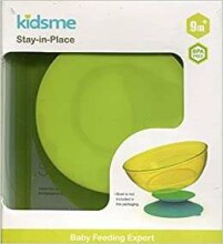 „Kidsme Stay-in-Place“ gaminys, 160486S „Sky“ dėklas - laikiklis su įsiurbiamu puodeliu puodeliams, buteliams ir puodeliams