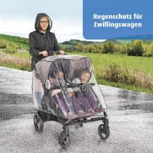 Universal Rain Cover for Twins Art.64521 Lietusplēve dvīnu ratiņiem