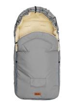 Sensillo Classic Romper Bag Art.824 Light Grey /Wool Bērnu ziemas ratu guļammaiss ar aitas vilnas oderi