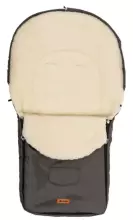 Sensillo Classic Romper Bag Art.824 Light Grey /Wool Bērnu ziemas ratu guļammaiss ar aitas vilnas oderi