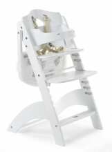 Childhome Lambda Art. HCL3CW balta medinė maitinimo kėdė