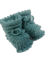 La Bebe™ Lambswool Hand Made Booties Art.65045 Baby booties