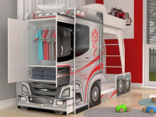 AJK Mega Truck Art.65567 Bunk bed  80x190 cm