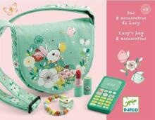 Djeco Art.DJ06685 Textile bag Bunny with wooden accessories.