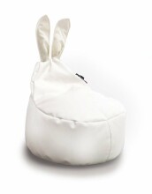 Qubo Baby Rabbit Eco Leather  Art.67024 Pearl White  Пуф мешок бин бег (bean bag), кресло груша, пуф