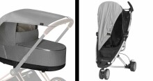 La bebe™ Visor Art.67159 Lemon Universāls saules sargs (aizsargs) bērnu ratiem un autokrēsliem +DĀVANĀ funkcionālā somiņa no ūdeni atgrūdoša auduma