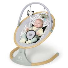 KinderKraft Lumi Wooden Art.KBLUMI00GRY0000  Šūpuļkrēsliņs
