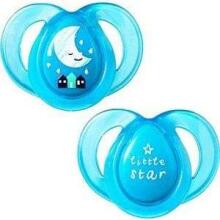 Tommee Tippee Art. 43336296 Night Time Silicone Soother 6 -18 m. (2pcs.)