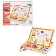 Colorbaby Toys Wooden Magnetic Board Art.43897 Koka tāfele magnetiskā, divpusēja