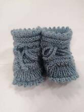 La Bebe™ Lambswool Hand Made Booties Art.68789  Baby booties