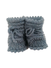La Bebe™ Lambswool Hand Made Booties Art.68789  Baby booties