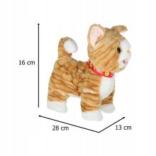 Interactive Cat Art.7048 Interactive cat on leash movement sound beige