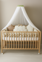 La Bebe™ Canopy Universal Art.165834 White Universal Canopy / Mosquito Net for Baby Cot or Cradle