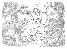 Lisciani Giochi Puzle Mermaid  Art.48069 Двухсторонний пазл-раскраска