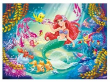 Lisciani Giochi Puzle Mermaid  Art.48069 Divpusēja puzle-krāsojamā grāmata