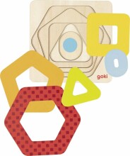 Goki Art. 57421 Toys, puzzle geometrical shapes