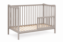 Elf Bed Arco Drawer Art.73281 White Детская деревянная кроватка с выдвижным ящиком 120x60см