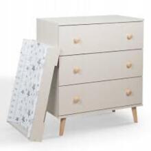 La Bebe™ Kids Wood Cot Sosna Tomi 20 Art.73991 Natural Детская деревянная кроватка с ящиком120x60см