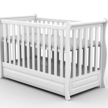 Elf Bed Gardenia  Art.74239 White  bērnu koka gulta 120x60cm
