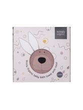 Wooly Organic Art. TF-102-B-01 Детское махровое полотенце с капюшоном из Био-хлопка Bunny (75x75 см)