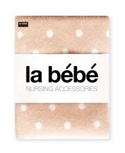 La bebe™ Lambswool 70х100 Art.76387 Beige dots Baby blanket (New Zealand wool), 70х100 cm