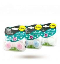 Tommee Tippee Art. 43335464 Anytime Silicone Soother 0-6m (2pcs.)