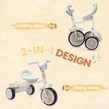 UBRAVOO Baby Tricycle Art.76891  Kids tricycle, folding toddler tricycle with pedals