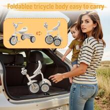 UBRAVOO Baby Tricycle Art.76891  Kids tricycle, folding toddler tricycle with pedals