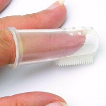 „Clippasafe“ pirštų dantų šepetėlis CLI33 / 4 silikoninis