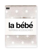 La bebe™ Lambswool 100x140 Art.77005 Grey dots Baby blanket Dots (New Zealand wool),100x140 cm