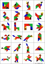 Happy Toys Puzzle Art.8709 Koka puzle Tangrams