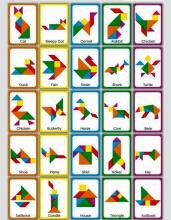 Happy Toys Puzzle Art.8709 Koka puzle Tangrams