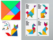 Happy Toys Puzzle Art.8709 Koka puzle Tangrams