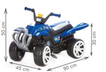 3toysm Art.Q1 Big Quad on pedals and chain blue