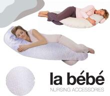 La Bebe™ Moon Maternity Pillow Art.7770 Classic Grey, 195 cm