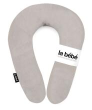 La Bebe™ Snug Linen Nursing Maternity Pillow Art.78259 Dark Grey, 20x70 cm