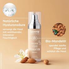 Hyaluron Liquid Foundation - Warm Nude 03  Art.78556 Tonālais krēms ar dabīgo hialuronskābe un organiska mandeļu eļļa - 30 ml
