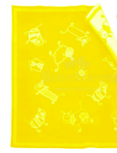 Детский пледик /покрывало из органического хлопка Art.0769  Yellow Cotton Chenille 140x90cm