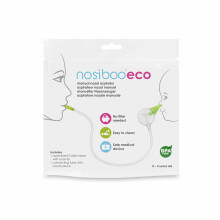 Nosiboo Eco Ērts un drošs manuāls deguna sekrēta aspirators bērniem.